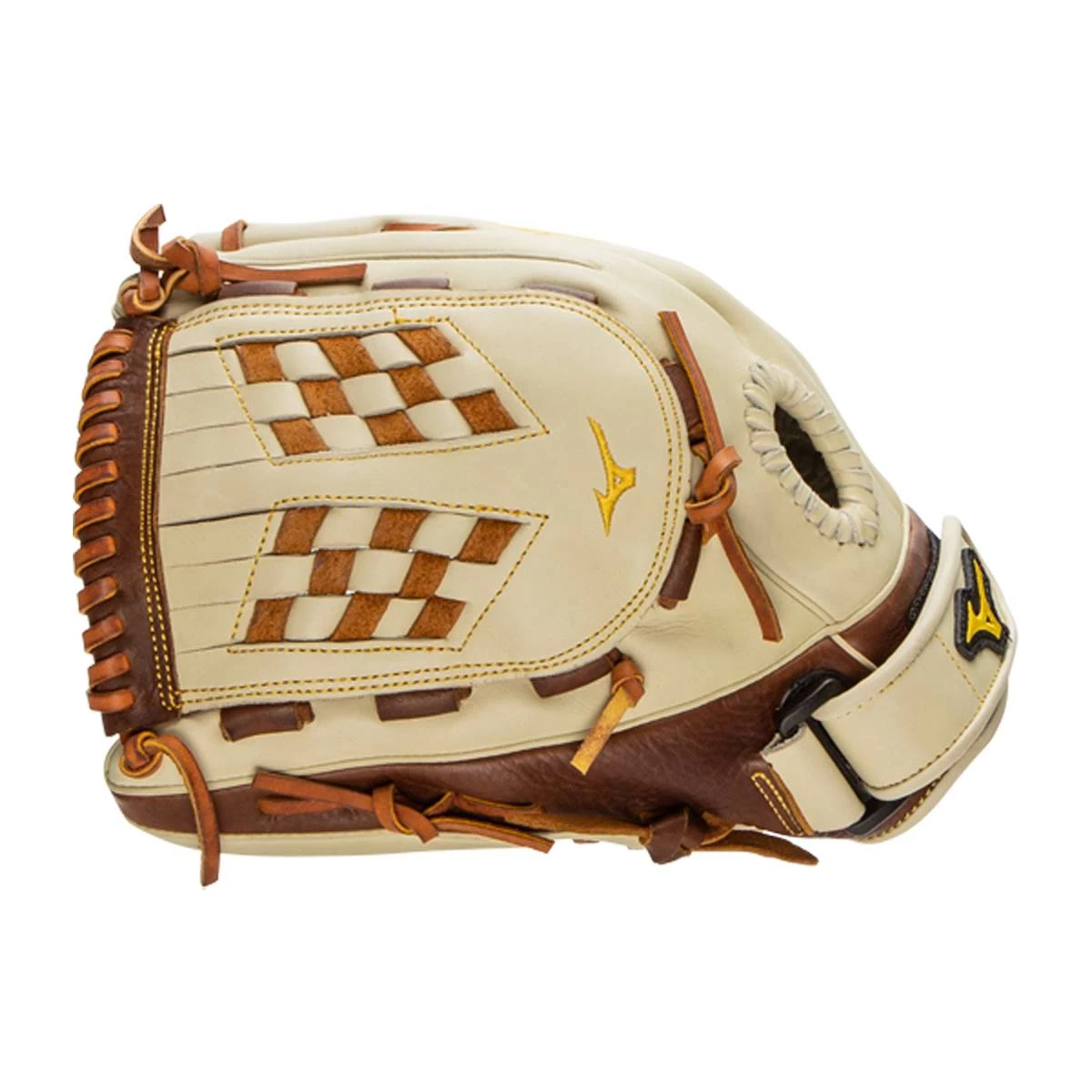 Cheap 👍 Mizuno Classic Pro Soft 13" Fastpitch Softball Glove: GCF1300F3 Brown, White 👍 6 Cheap 👍 Mizuno Classic Pro Soft 13" Fastpitch Softball Glove: GCF1300F3 Brown, White 👍 - Image 4