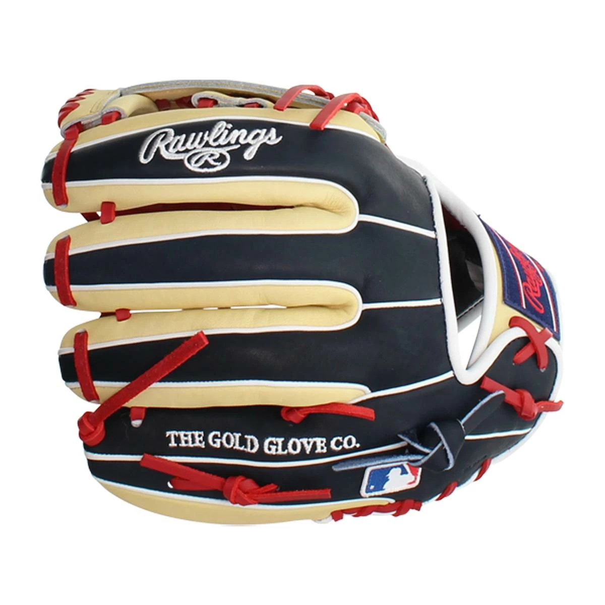 Best Sale ✨ Rawlings Heart of the Hide 11.5" Baseball Glove: PRO314-19SN Navy, Red, Tan ❤️ 7 Best Sale ✨ Rawlings Heart of the Hide 11.5" Baseball Glove: PRO314-19SN Navy, Red, Tan ❤️ - Image 5