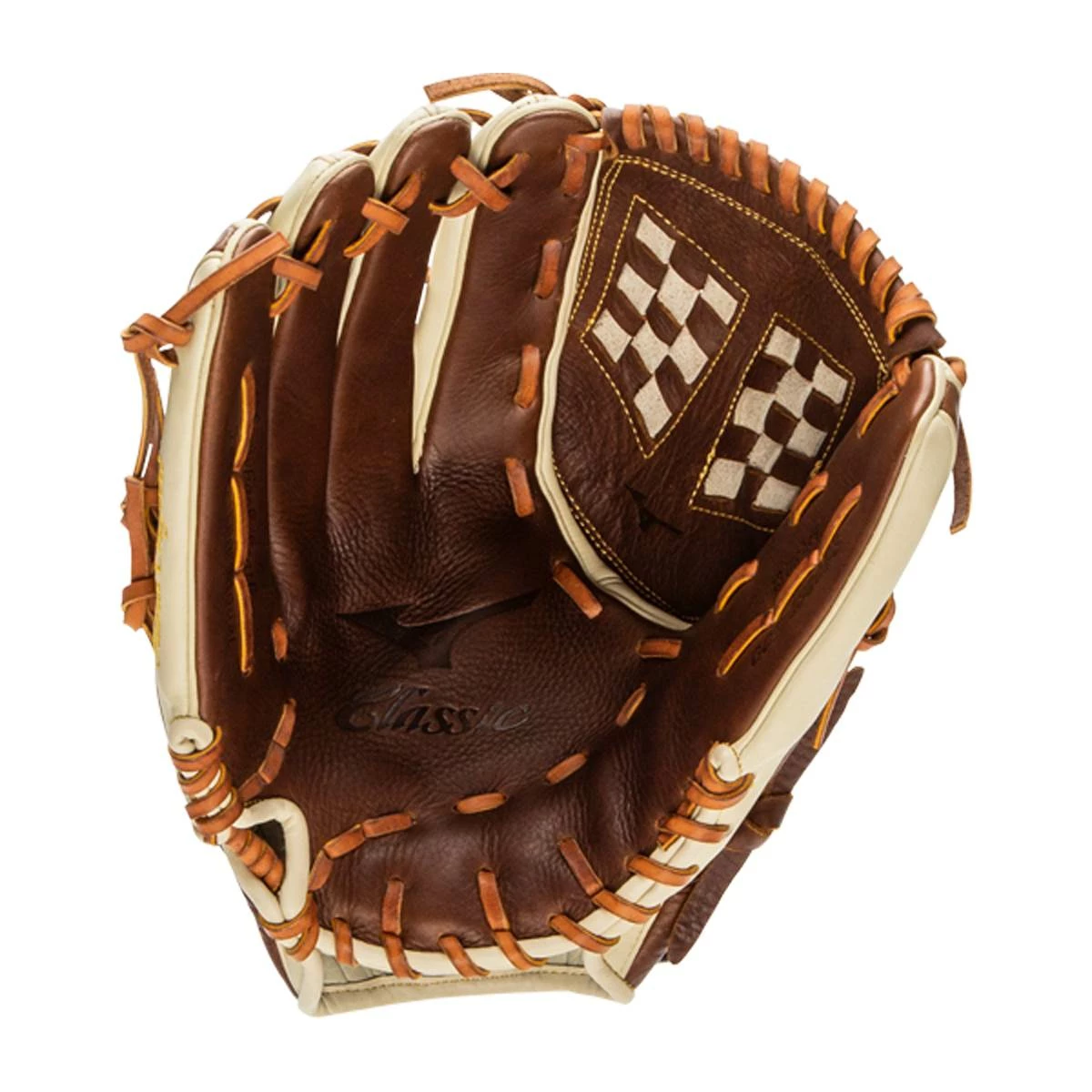 Cheap 👍 Mizuno Classic Pro Soft 13" Fastpitch Softball Glove: GCF1300F3 Brown, White 👍 4 Cheap 👍 Mizuno Classic Pro Soft 13" Fastpitch Softball Glove: GCF1300F3 Brown, White 👍 - Image 2