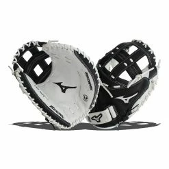 Cheapest ✔️ Mizuno Franchise 34" Fastpitch Softball Catcher's Mitt: GXS90F4 Black, White 🧨