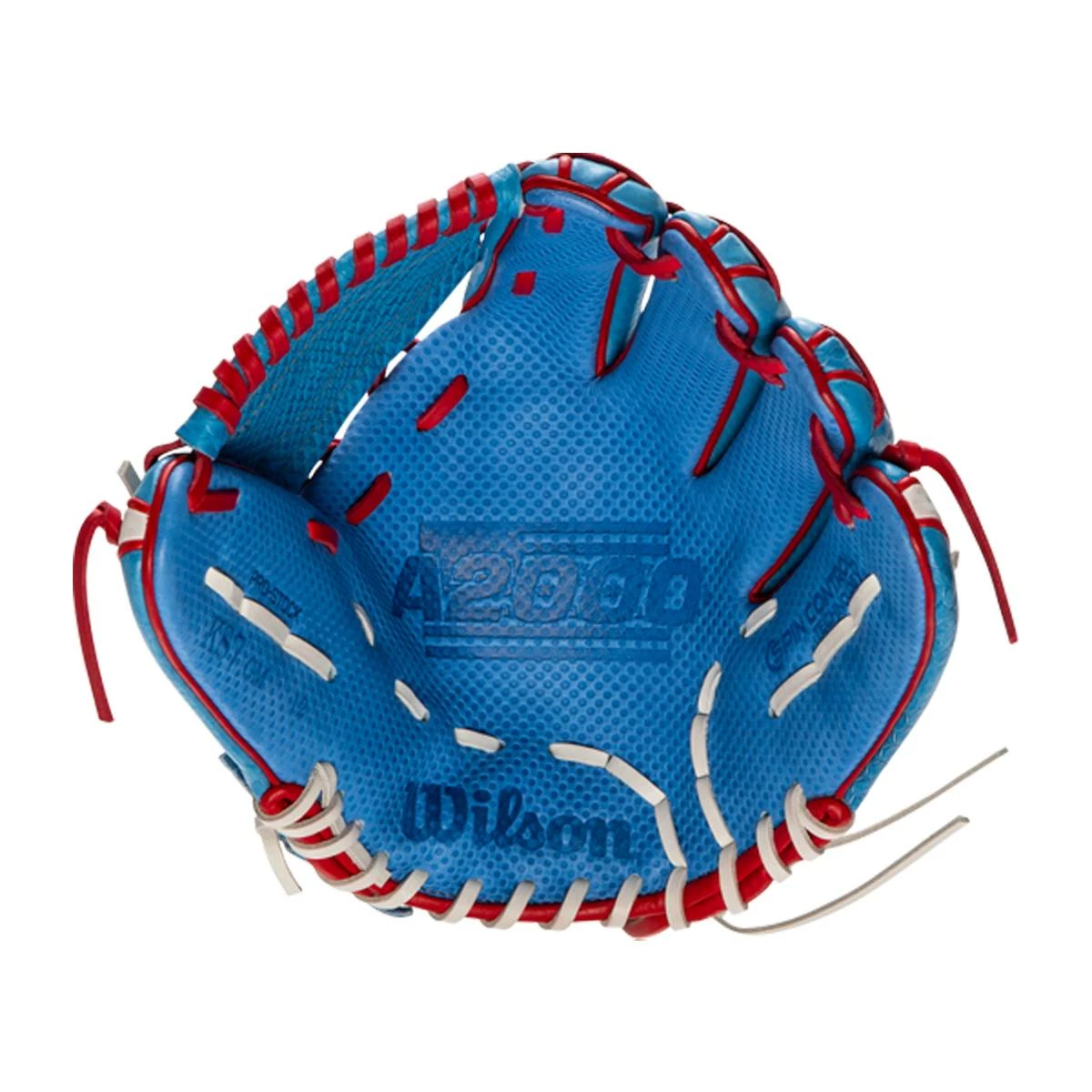 Brand new 🎉 Wilson A2000 Kelsey Stewart Spin Control KS7 12" Fastpitch Softball Glove: WBW10043512 Blue, Red, White ⭐ 8 Brand new 🎉 Wilson A2000 Kelsey Stewart Spin Control KS7 12" Fastpitch Softball Glove: WBW10043512 Blue, Red, White ⭐ - Image 6