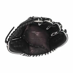 Top 10 👍 Mizuno Pro Select 12.5" Fastpitch Softball Glove: GPSF1250BK Black, White ⌛ -BaseBallBat Sales Store 1f6a 09 18 30759 5 m