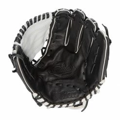 Best Pirce 🛒 Wilson A500 Siren 12" Youth Fastpitch Softball Glove: WBW10042012 Black, White 💯 -BaseBallBat Sales Store 218a 10 21 wilson a500 siren 12 youth fastpitch softball glove wbw10042012 34735 4 l