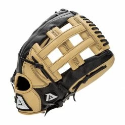 Best Sale 😀 Akadema ProSoft Select Series 13" Baseball Glove: ASF424 Black, Tan 🧨 -BaseBallBat Sales Store 2477 12 21 akadema prosoft select series 13 baseball glove asf424 35379 6 l
