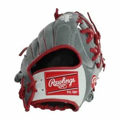 Discount ⌛ Rawlings HOH Mark of a Pro 11.25" Baseball Glove: SPNP2-2GW Grey, Red 🎉 -BaseBallBat Sales Store 27e9 10 20 rawlings hoh mark of a pro 11 25 baseball glove spnp2 2gw 33464 7 l