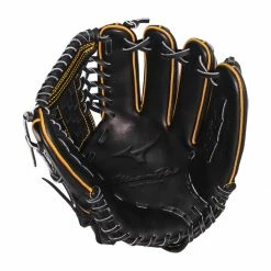 Wholesale ⌛ Mizuno Pro 12" Baseball Glove: GMP2BK-100DT4 Black, Yellow ⭐