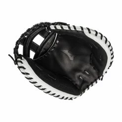 Best Sale ⌛ Mizuno Pro Select 34.5" Fastpitch Softball Catcher's Mitt: GPSF-340TG Black, White ⭐ -BaseBallBat Sales Store 3422 08 21 mizuno pro select 34 5 fastpitch softball catchers mitt gpsf 340tg 34549 6 l