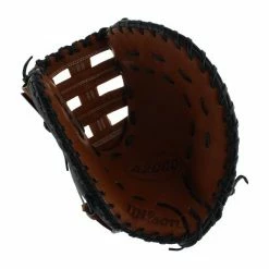Outlet ⌛ Wilson A2000 SuperSkin 12.5" First Base Mitt: WTA20RB191614SS Brown 🌟 -BaseBallBat Sales Store 3461 08 18 30497 1 m