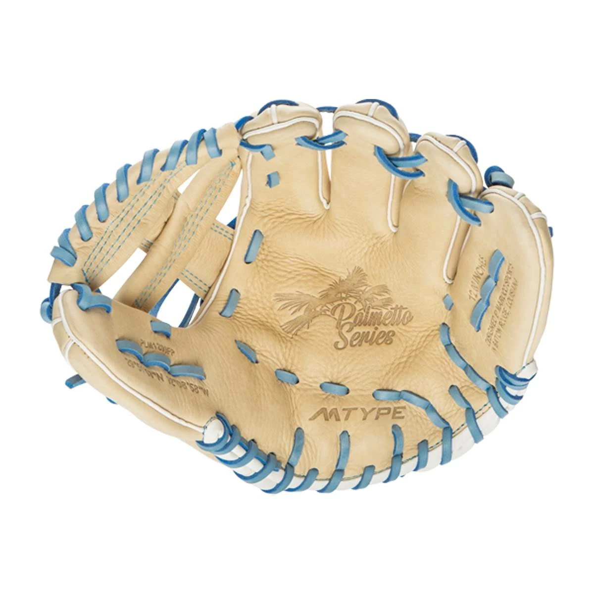 Cheap ❤️ Marucci Palmetto Series 12" Fastpitch Softball Glove: MFGPLM1200FP Blue, Tan 🎉 8 Cheap ❤️ Marucci Palmetto Series 12" Fastpitch Softball Glove: MFGPLM1200FP Blue, Tan 🎉 - Image 6