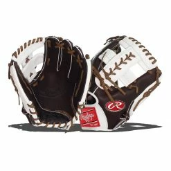 Cheapest โ๏ธ Rawlings HOH Mark of a Pro 11.5" Baseball Glove: SP204-19MOW Brown, White ๐