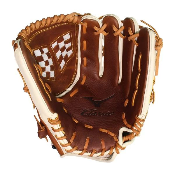 Cheap 👍 Mizuno Classic Pro Soft 13" Fastpitch Softball Glove: GCF1300F3 Brown, White 👍 10 Cheap 👍 Mizuno Classic Pro Soft 13" Fastpitch Softball Glove: GCF1300F3 Brown, White 👍 - Image 8