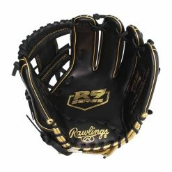 Best Sale โจ Rawlings R9 11.5" Baseball Glove: R9314-2BG Black, Gold ๐ฏ