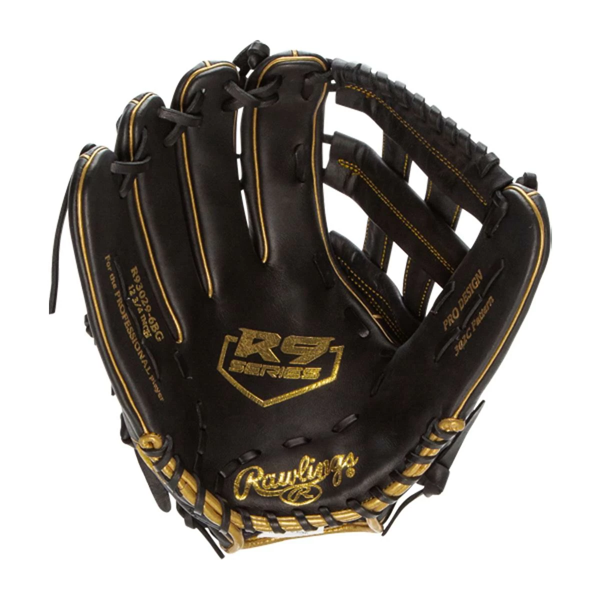 Best deal ๐ Rawlings R9 12.75" Baseball Glove: R93029-6BG Black, Gold ๐ 4 Best deal ๐ Rawlings R9 12.75" Baseball Glove: R93029-6BG Black, Gold ๐ - Image 2
