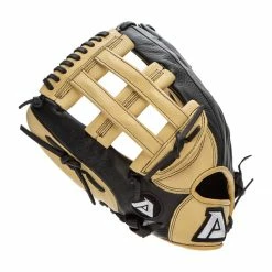 Best Sale 😀 Akadema ProSoft Select Series 13" Baseball Glove: ASF424 Black, Tan 🧨 -BaseBallBat Sales Store 3fd0 12 21 akadema prosoft select series 13 baseball glove asf424 35379 5 l