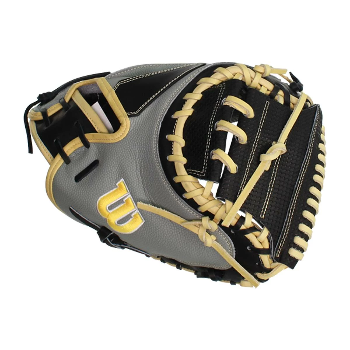 Cheap ๐ Wilson A2000 SuperSkin M1D Spin Control 33.5" Baseball Catcher's Mitt: WBW100116335 Black, Grey โค๏ธ 6 Cheap ๐ Wilson A2000 SuperSkin M1D Spin Control 33.5" Baseball Catcher's Mitt: WBW100116335 Black, Grey โค๏ธ - Image 4
