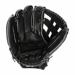Cheapest 🎁 Mizuno Techfire 13" Slow Pitch Softball Glove: GTF1300 Black, Grey ⭐