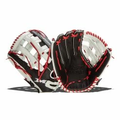 Outlet 🌟 Miken Player Series 15" Slow Pitch Softball Glove: PS150-PH Black, Red, White ⌛