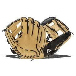 Promo 😍 Akadema ProSoft Select Series 11.5" Baseball Glove: ASF411 Black, Tan 💯 -BaseBallBat Sales Store 494c 12 21 akadema prosoft select series 11 5 baseball glove asf411 35376 008 l