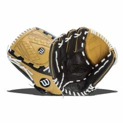 Best Pirce 🛒 Wilson A500 Siren 12.5" Youth Fastpitch Softball Glove: WBW100422125 Black, Tan ⌛ -BaseBallBat Sales Store 499d 12 21 wilson a500 siren 12 5 youth fastpitch softball glove wbw100422125 34736 019 l