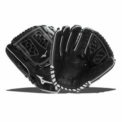 Top 10 👍 Mizuno Pro Select 12.5" Fastpitch Softball Glove: GPSF1250BK Black, White ⌛