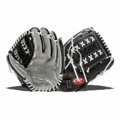 Cheap 🌟 Rawlings Heart of the Hide 12.5" Fastpitch Softball Glove: PRO125SB-18GB Black, Grey ❤️