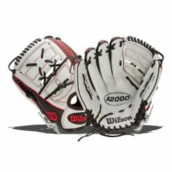 Top 10 🎁 Wilson A2000 SuperSkin 12.25" Monica Abbott Fastpitch Softball Glove: WTA20RF19MA14GM Black, Red, White 😀