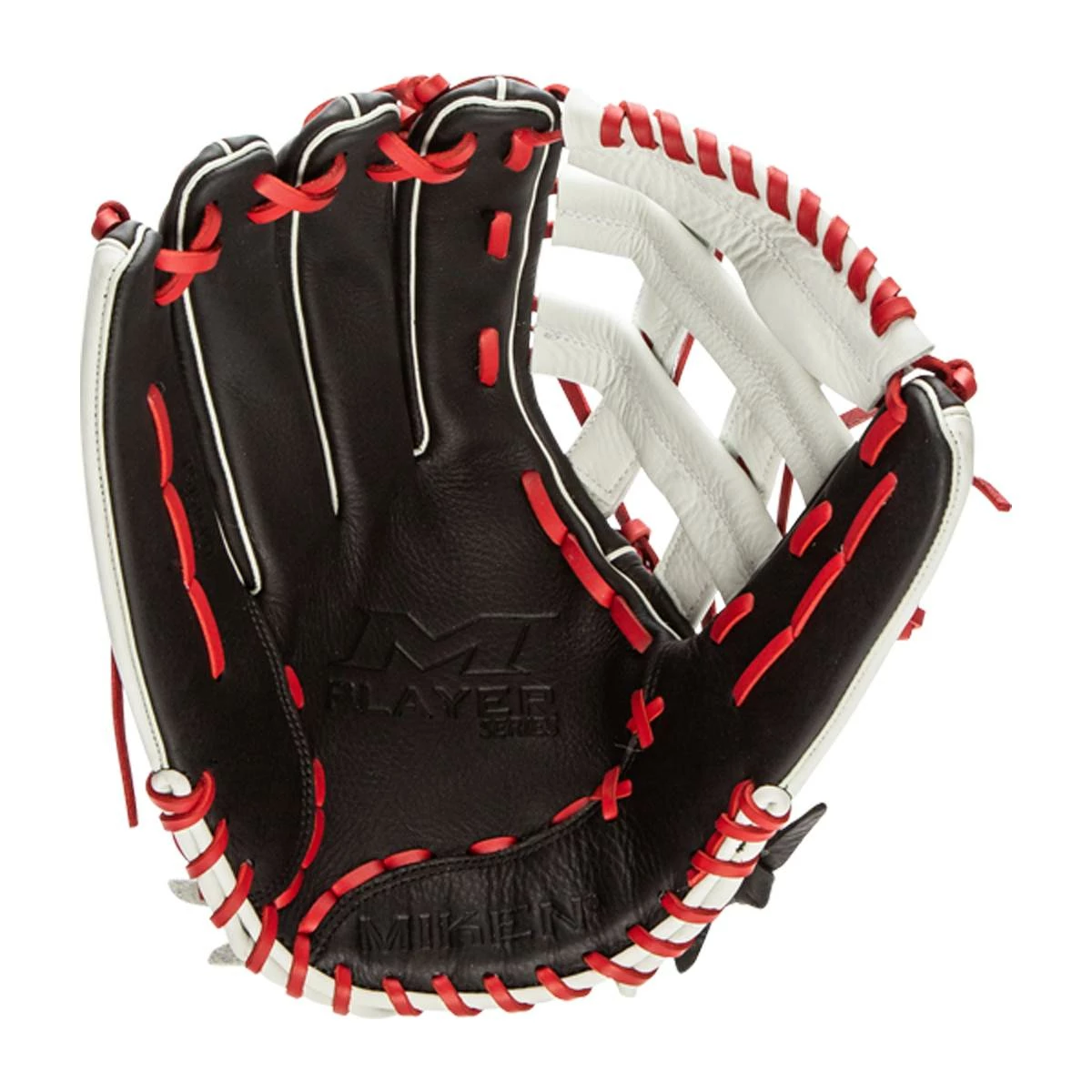 Outlet 🌟 Miken Player Series 15" Slow Pitch Softball Glove: PS150-PH Black, Red, White ⌛ 4 Outlet 🌟 Miken Player Series 15" Slow Pitch Softball Glove: PS150-PH Black, Red, White ⌛ - Image 2