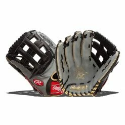 Flash Sale 🎉 Rawlings Heart of the Hide Hyper Shell 13" Bryce Harper Baseball Glove: PROBH3 Black, Grey 🎁