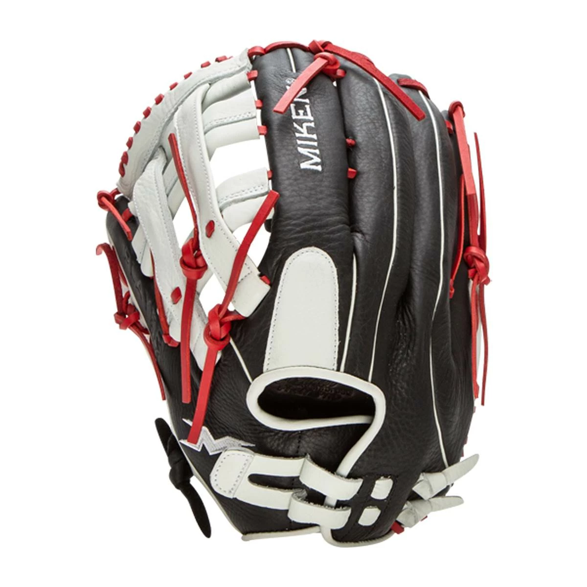 Outlet 🌟 Miken Player Series 15" Slow Pitch Softball Glove: PS150-PH Black, Red, White ⌛ 9 Outlet 🌟 Miken Player Series 15" Slow Pitch Softball Glove: PS150-PH Black, Red, White ⌛ - Image 7