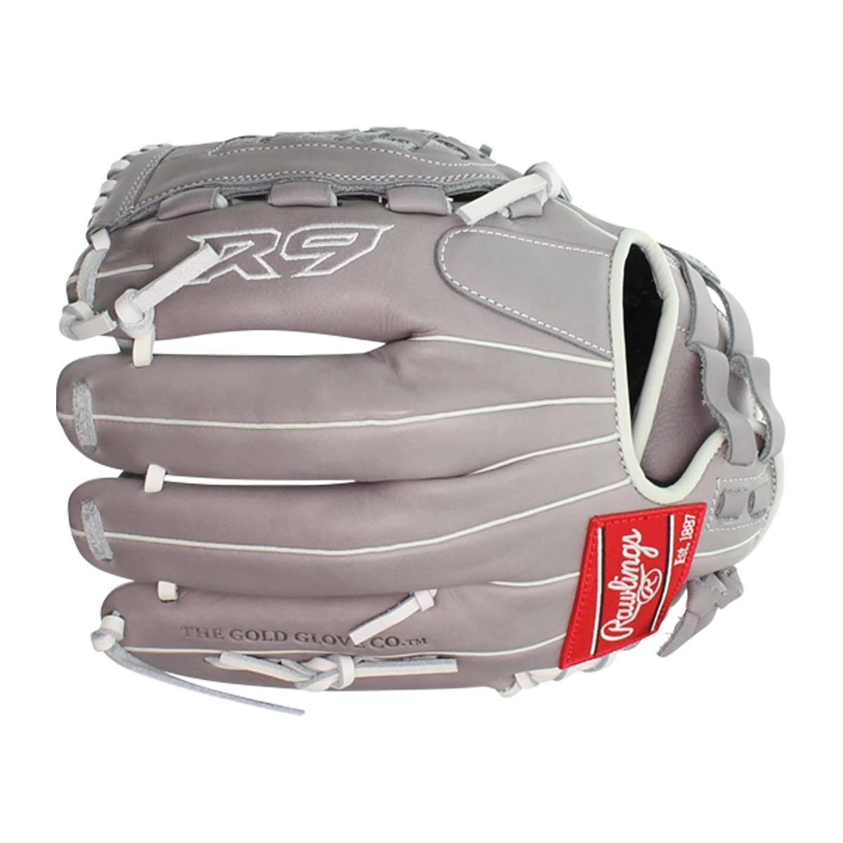 Flash Sale 😀 Rawlings R9 12" Fastpitch Softball Glove: R9SB120-3G Grey 👍 7 Flash Sale 😀 Rawlings R9 12" Fastpitch Softball Glove: R9SB120-3G Grey 👍 - Image 5