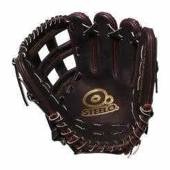 New 👍 STEELO. Legacy Pack Custom Pro Limited 11.5" Baseball Glove: LPBLACK1150H Black, Brown 🌟