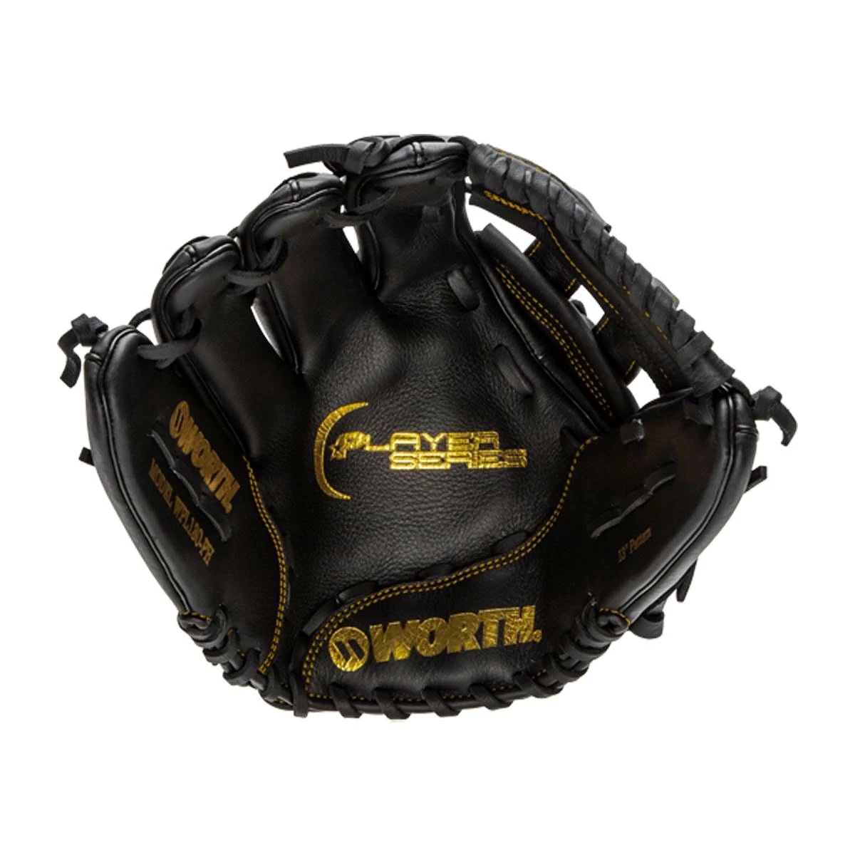 Brand new ✨ Worth Player Series 13" Slow Pitch Softball Glove: WPL130-PH Black, Gold 🔥 7 Brand new ✨ Worth Player Series 13" Slow Pitch Softball Glove: WPL130-PH Black, Gold 🔥 - Image 5