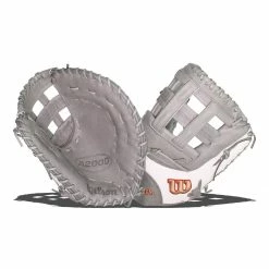 Best deal ❤️ Wilson A2000 SuperSkin FP1B 12.50" Fastpitch Softball First Base Mitt: WBW100219125 Grey, White 🔔 -BaseBallBat Sales Store 7d6c 09 20 wilson a2000 superskin fp1b 12 50 fastpitch softball first base mitt wbw100219125 33638 1 l
