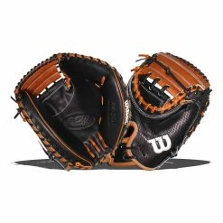 Hot Sale 🎉 Wilson A2K 33.5" Baseball Catcher's Mitt: WBW100071335 Black, Brown, Tan 🎉