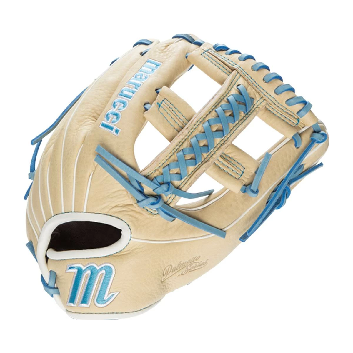 Cheap ❤️ Marucci Palmetto Series 12" Fastpitch Softball Glove: MFGPLM1200FP Blue, Tan 🎉 5 Cheap ❤️ Marucci Palmetto Series 12" Fastpitch Softball Glove: MFGPLM1200FP Blue, Tan 🎉 - Image 3