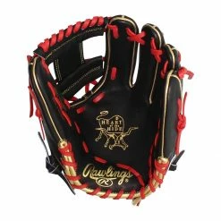 Best Sale ⭐ Rawlings Heart of the Hide 11.75" Baseball Glove: PRO205W-2BG Black, Red 🌟
