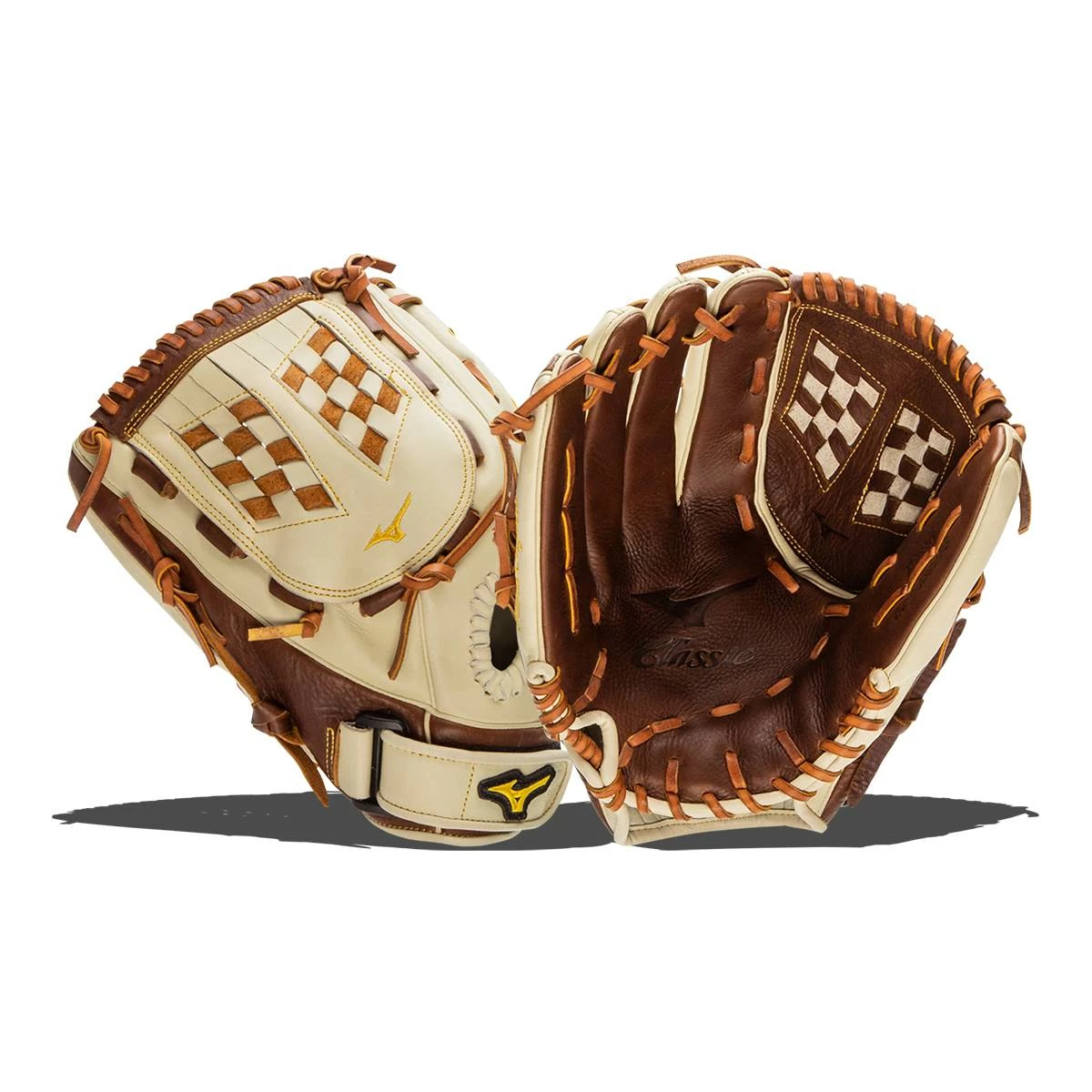 Cheap 👍 Mizuno Classic Pro Soft 13" Fastpitch Softball Glove: GCF1300F3 Brown, White 👍 3 Cheap 👍 Mizuno Classic Pro Soft 13" Fastpitch Softball Glove: GCF1300F3 Brown, White 👍