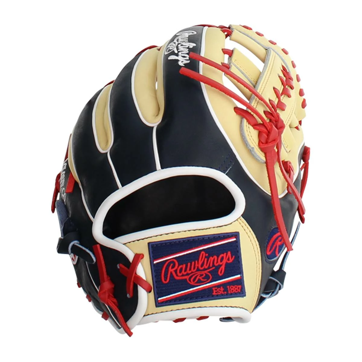 Best Sale ✨ Rawlings Heart of the Hide 11.5" Baseball Glove: PRO314-19SN Navy, Red, Tan ❤️ 9 Best Sale ✨ Rawlings Heart of the Hide 11.5" Baseball Glove: PRO314-19SN Navy, Red, Tan ❤️ - Image 7