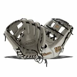 Cheapest โจ Wilson A2000 H75 11.75" Fastpitch Softball Glove: WBW1004371175 Grey, White, Gold ๐