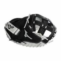 Cheapest ✔️ Mizuno Franchise 34" Fastpitch Softball Catcher's Mitt: GXS90F4 Black, White 🧨 -BaseBallBat Sales Store 8eff 12 20 mizuno franchise 34 fastpitch softball catchers mitt gxs90f4 33719 4 l