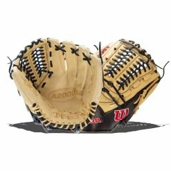 Buy 👍 Wilson A2000 D33 11.75" Baseball Glove: WBW1003921175 Black, Tan 😍 -BaseBallBat Sales Store 961d 09 21 wilson a2000 d33 11 75 baseball glove wbw1003921175 34683 008 l