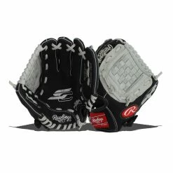 Deals 🌟 Rawlings Sure Catch 10" Youth Baseball Glove: SC100BGB Black, White ✔️ -BaseBallBat Sales Store 997c 08 19 31921 l