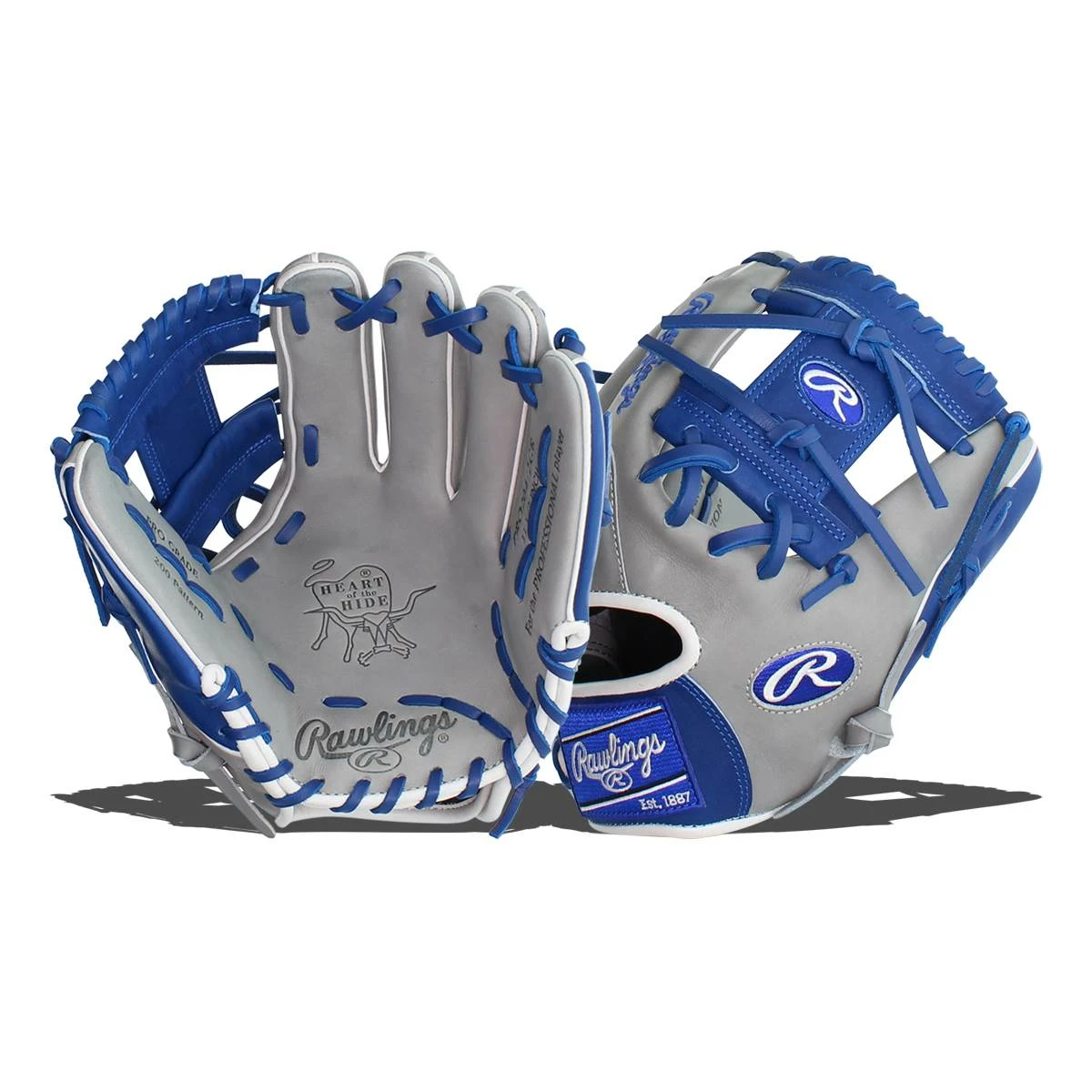 Wholesale ๐ฏ Rawlings Heart of the Hide 11.5" Baseball Glove: PRO204-2GR Blue, Grey ๐งจ 3 Wholesale ๐ฏ Rawlings Heart of the Hide 11.5" Baseball Glove: PRO204-2GR Blue, Grey ๐งจ