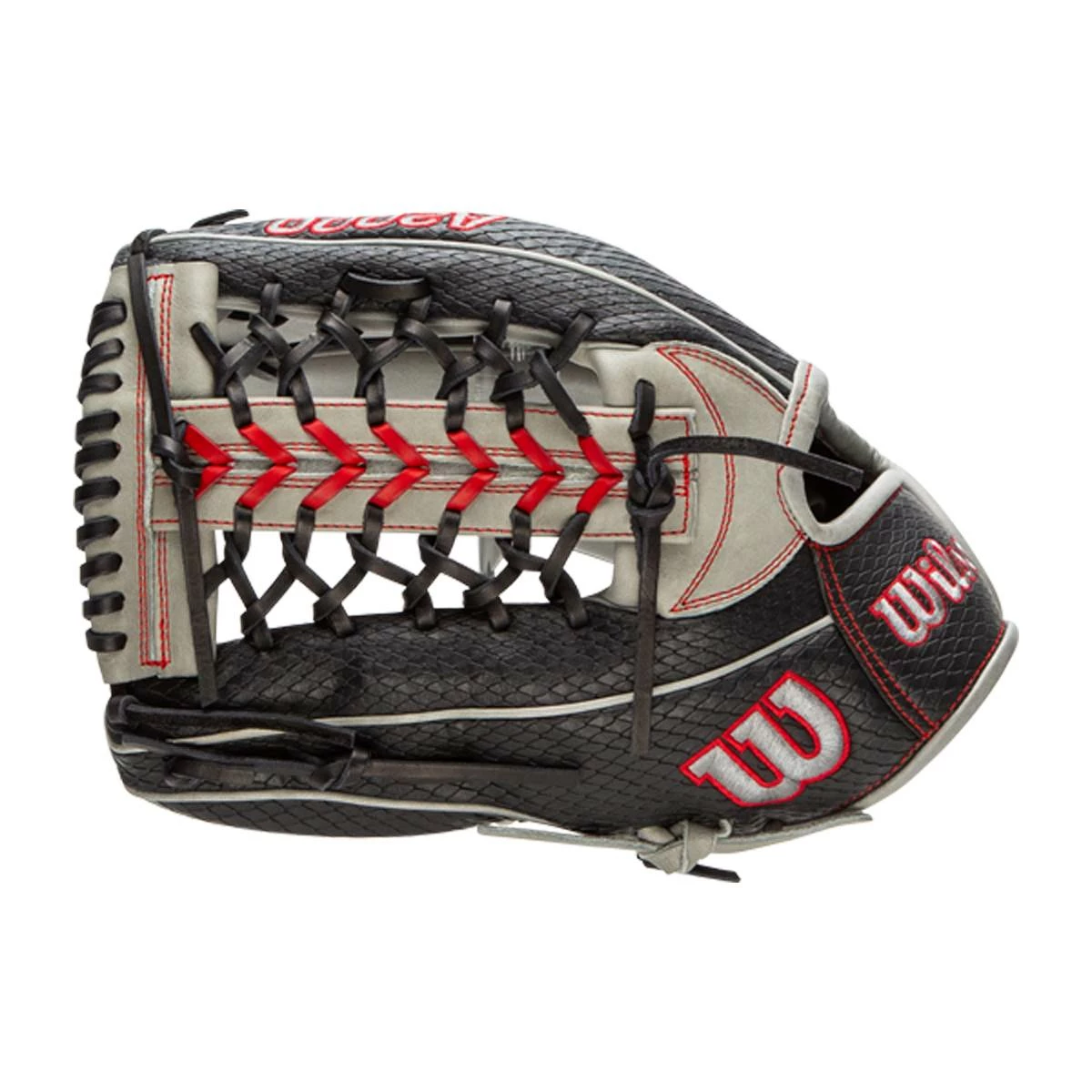 Budget ๐ Wilson A2000 Super Snakeskin PF92 12.25" Baseball Glove: WBW1001101225 Black, Grey ๐ 4 Budget ๐ Wilson A2000 Super Snakeskin PF92 12.25" Baseball Glove: WBW1001101225 Black, Grey ๐ - Image 2