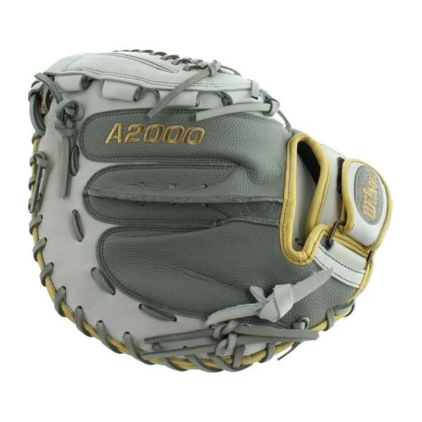 Promo 🎉 Wilson A2000 SuperSkin 34" Fastpitch Softball Catcher's Mitt: WTA20RF19CM34SS Grey, White ✔️ 6 Promo 🎉 Wilson A2000 SuperSkin 34" Fastpitch Softball Catcher's Mitt: WTA20RF19CM34SS Grey, White ✔️ - Image 4
