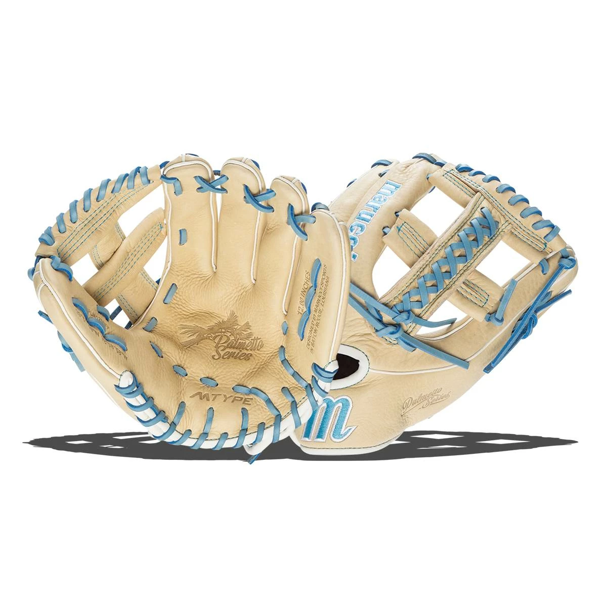 Cheap ❤️ Marucci Palmetto Series 12" Fastpitch Softball Glove: MFGPLM1200FP Blue, Tan 🎉 3 Cheap ❤️ Marucci Palmetto Series 12" Fastpitch Softball Glove: MFGPLM1200FP Blue, Tan 🎉