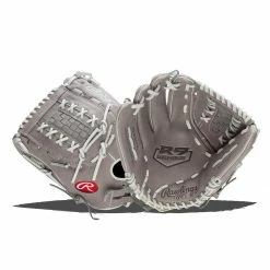 Best Pirce 😍 Rawlings R9 12.5" Fastpitch Softball Glove: R9SB125-18G Grey 👏