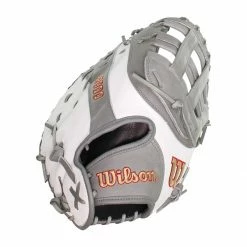 Best deal ❤️ Wilson A2000 SuperSkin FP1B 12.50" Fastpitch Softball First Base Mitt: WBW100219125 Grey, White 🔔 -BaseBallBat Sales Store b072 09 20 wilson a2000 superskin fp1b 12 50 fastpitch softball first base mitt wbw100219125 33638 7 l