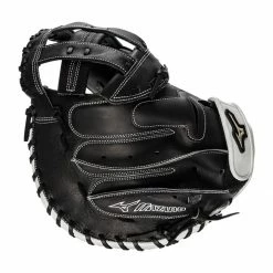 Best Sale ⌛ Mizuno Pro Select 34.5" Fastpitch Softball Catcher's Mitt: GPSF-340TG Black, White ⭐ -BaseBallBat Sales Store b302 08 21 mizuno pro select 34 5 fastpitch softball catchers mitt gpsf 340tg 34549 5 l