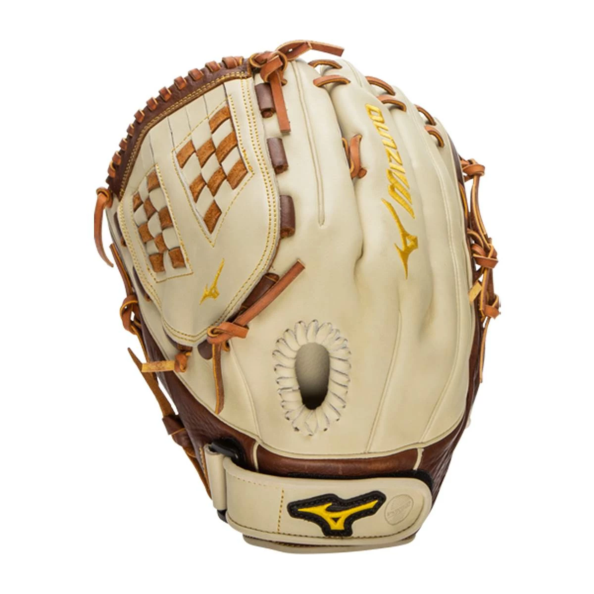 Cheap 👍 Mizuno Classic Pro Soft 13" Fastpitch Softball Glove: GCF1300F3 Brown, White 👍 9 Cheap 👍 Mizuno Classic Pro Soft 13" Fastpitch Softball Glove: GCF1300F3 Brown, White 👍 - Image 7